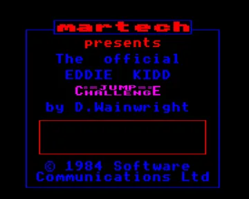 Eddie Kidd Jump Challenge (1984)(Martech-Software Communications Ltd.) screen shot title